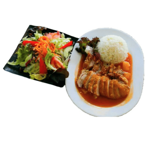 Mittagsmenü - Knusprige Ente mit Süß-Sauer-Sauce (M10)