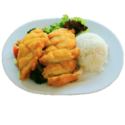Mittagsmenü - Knusprige mit Hoisinsauce (leicht scharf) (M6)