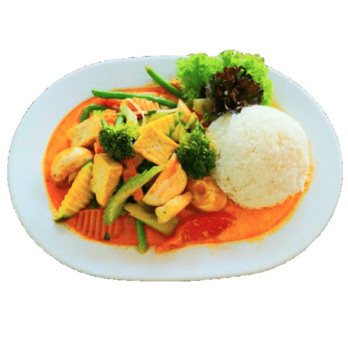 Mittagsmenü - Wok Gemüse Curry (leicht scharf) (M16),
