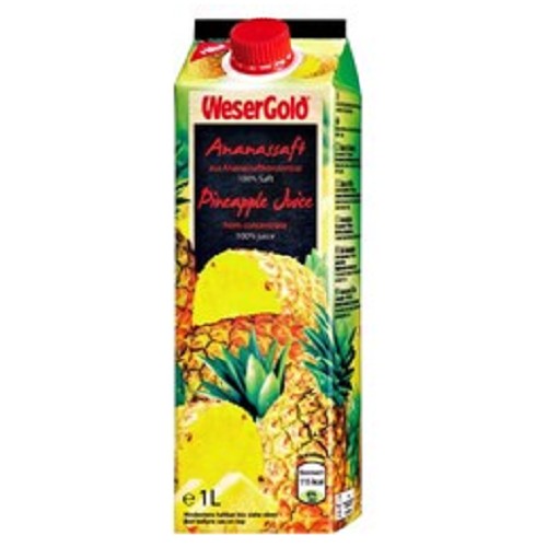 WeserGold Ananassaft 1,0l