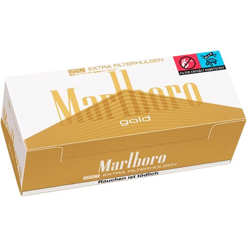 Marlboro Gold Extra Zigarettenhülsen 250er