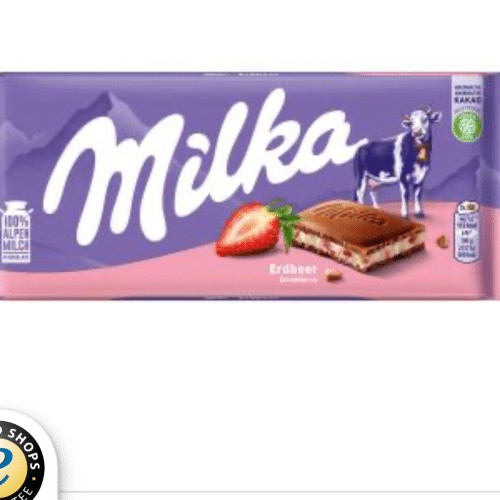Milka erdbeere 100g
