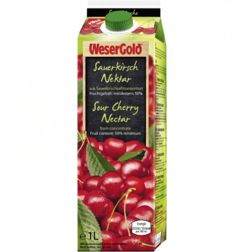 Wesergold Sauerkirsch Nektar 1.0l