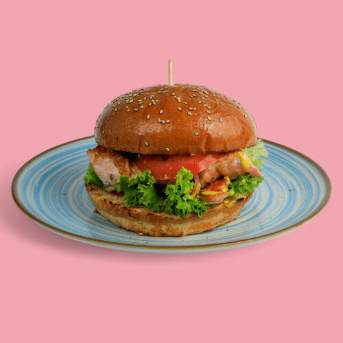 Lachs Burger