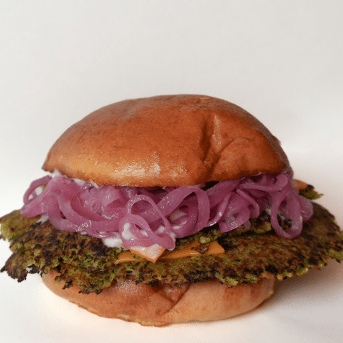 Fried Enoki Burger (Veggie)
