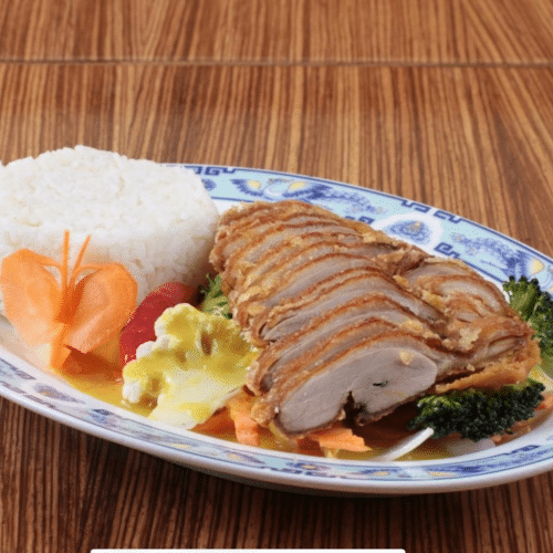 Krosse Ente mit Süß-Sauer-Sauce