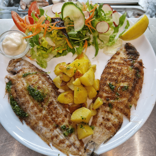 Gegrillte Seezunge
