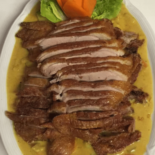 Knusprige Ente a la Singapur (pikant)