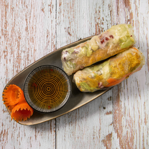 Fresh Summer Rolls mit Tofu (vegetarisch)