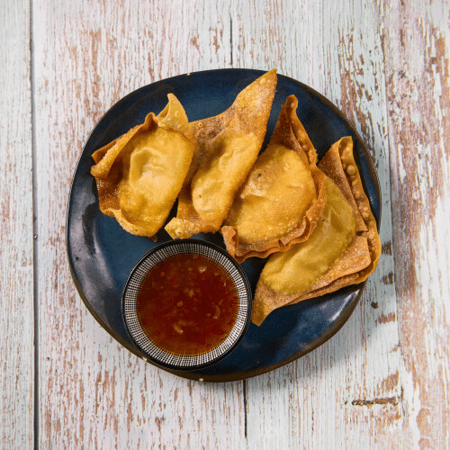Goldenn Wantan mit Huhn