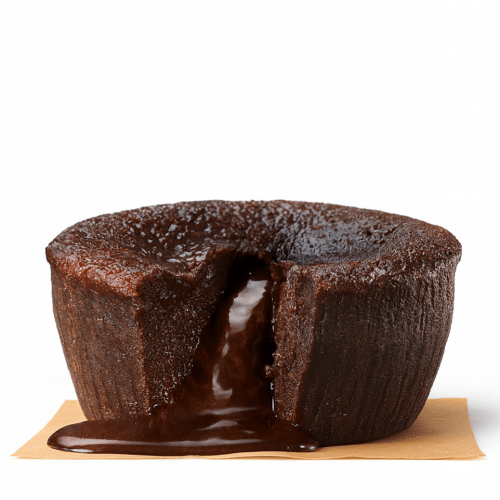 Lava-Cake mit Vanillesauce