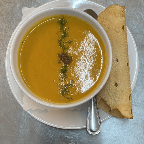 Gemüse-Ingwer-Creme-Suppe (vegan)
