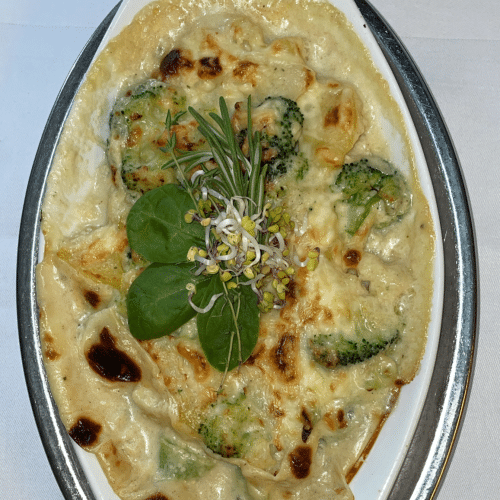 Ingwergratin ( auf Wunsch vegan)