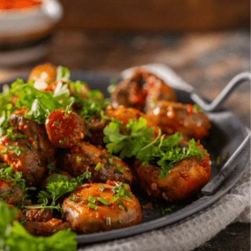 Chilli Mushroom (vegan)