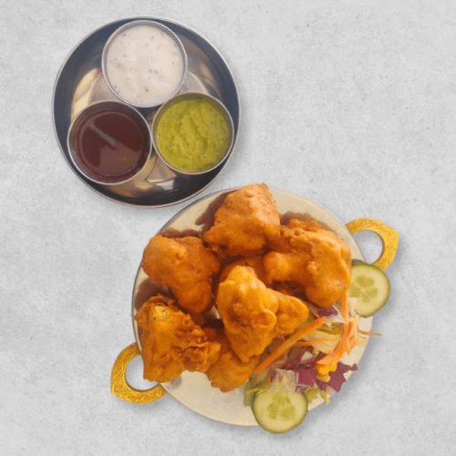 Blumenkohl Pakora (vegan)