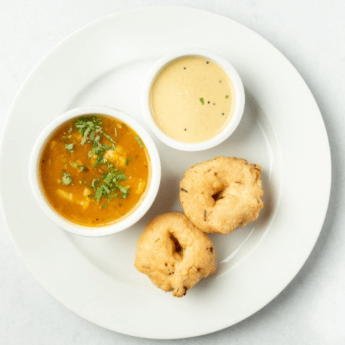 Sambar Vada (vegan)