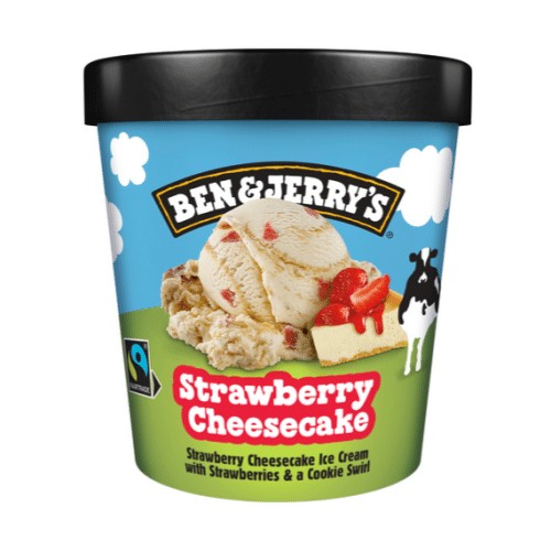 Ben & Jerry's Strawberry Cheesecake Eis Becher 465 ml