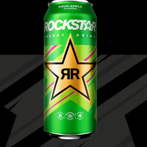 Rockstar Sour Apple Flavour 500ml