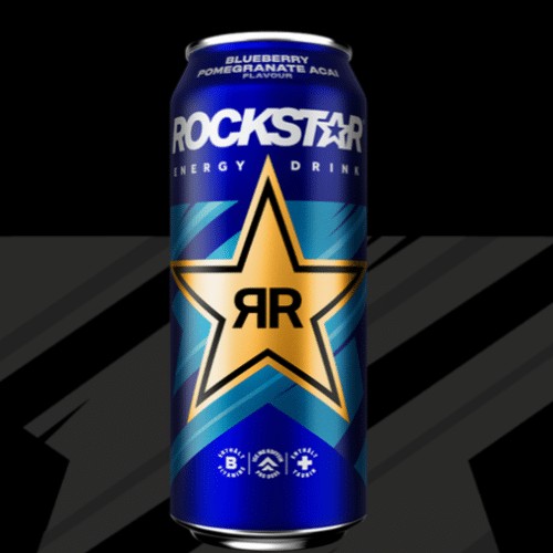 Rockstar Blueberry Pomegranate Acai Flavour 500ml