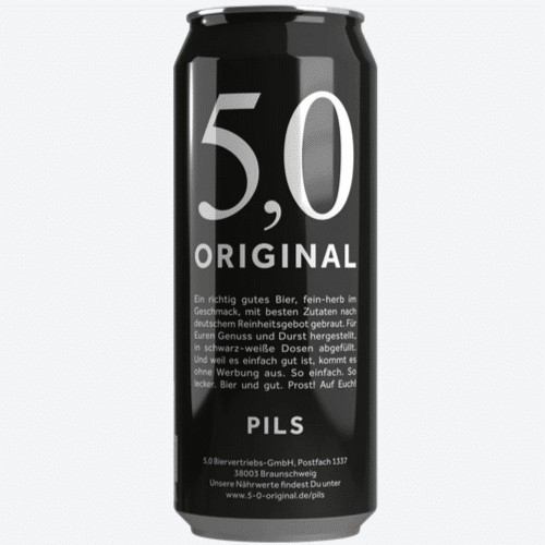 5,0 Original Pils Dose 0,5l