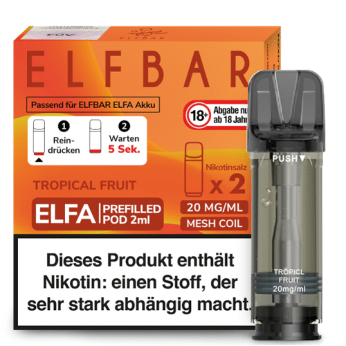 Elfbar Elfa Tropical Fruit 20mg Nikotin 2er Pack