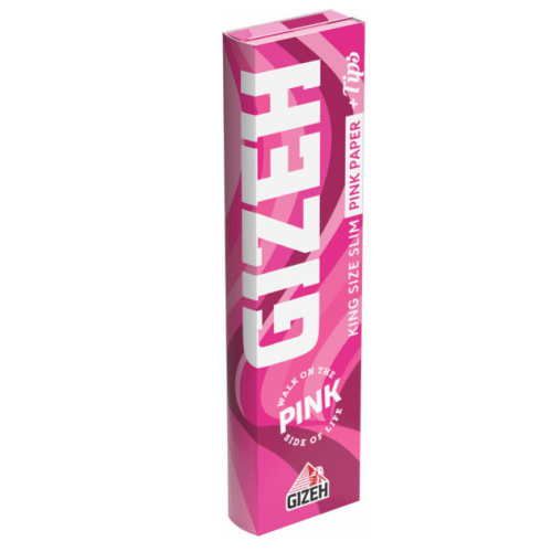 Gizeh All Pink King Size Slim Mit Tips
