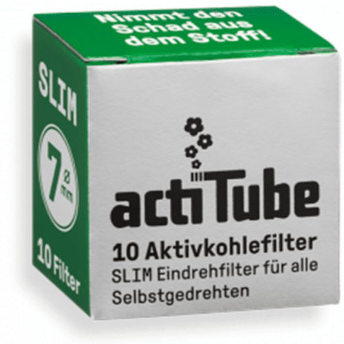 Actitube Slim Aktivkohlefilter 7mm 10er pack