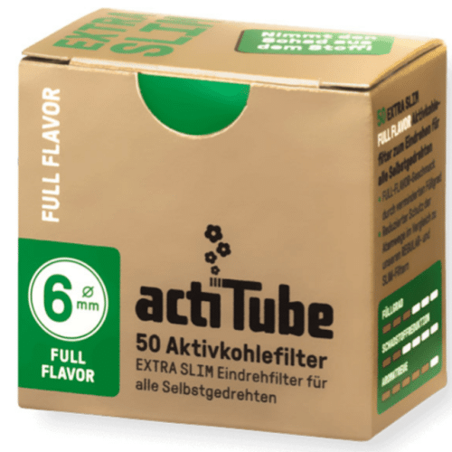 Acti Tube Aktivkohlefilter 6mm Extra Slim Full Flavor 50er Pac