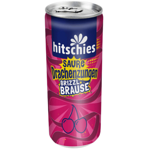 Hitschies Saure Drachenzungen brizzl Brause Kirsche 250ml