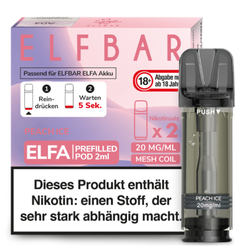 Elfbar Elfa Peach Ice 20mg Nikotin 2er Pack
