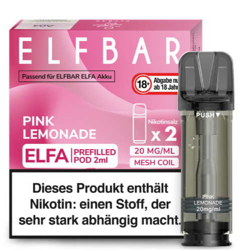 Elfbar Elfa Pink Lemonade 20mg Nikotin 2er Pack