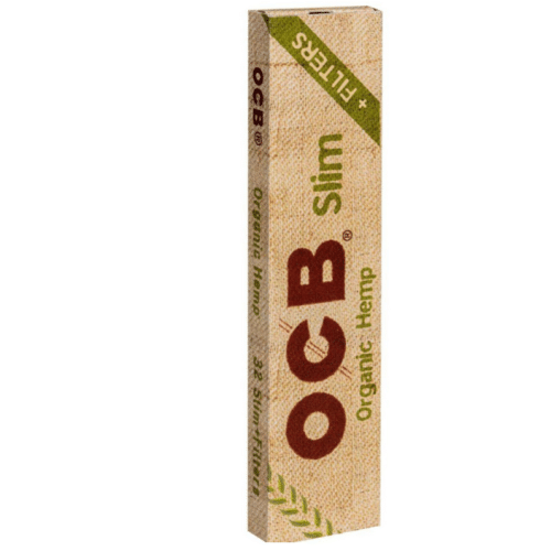 Ocb Ks Organic Hemp Slim Tips, 32 Heftchen à 32 Blatt Tips