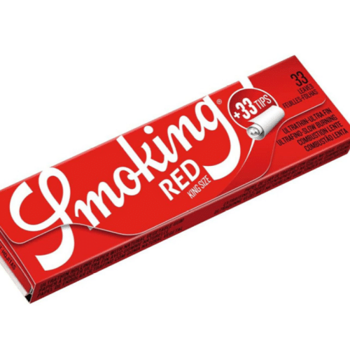 Smoking King Size Red  je 33 Blatt und Tips