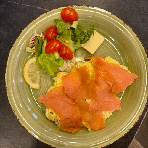 Rührei Salmon