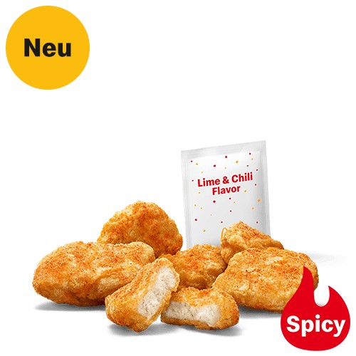 6 Shaker Chicken McNuggets Lime & Chili Flavor
