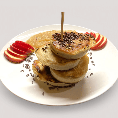Pancakes mit Apfelmus