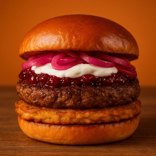 Kartoffel-Rösti-Beef-Burger