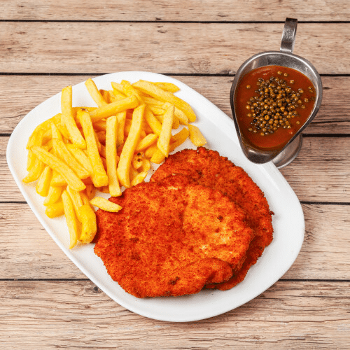 Schnitzel mit Pfeffersauce