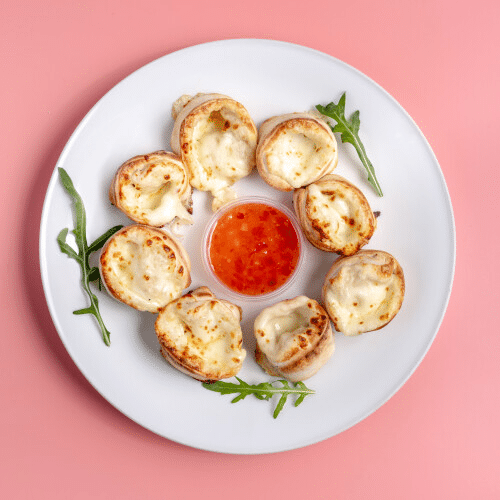 Pizzabrötchen mit Käse überbacken (6 Stück)