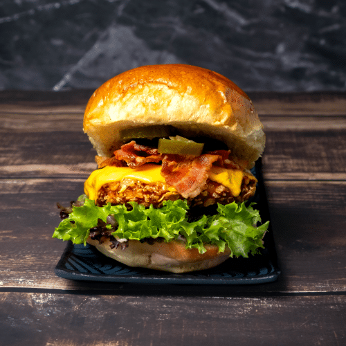 Crunchy Chicken Bacon Burger