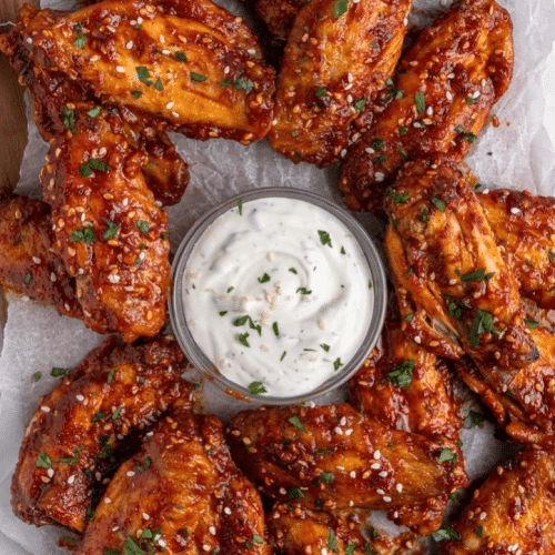 Hot Buffalo Chicken Wings (scharf, 8 Stück)