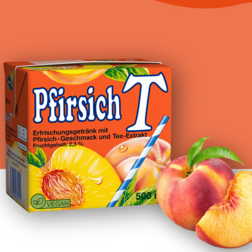 Tetrapack Eistee-Pfirsich 0,5l