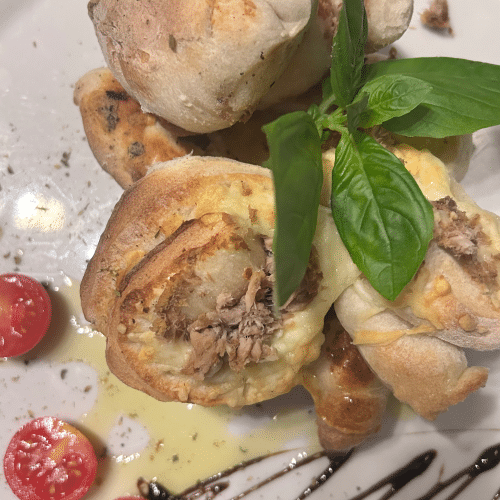 Pizzaschnecken Schinken Und Zwiebel