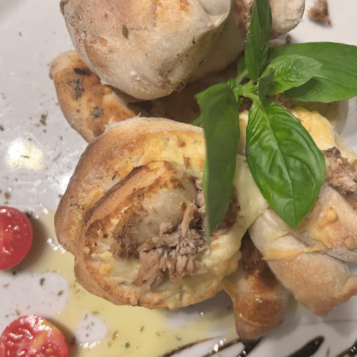 Pizzaschnecken Spinat Feta