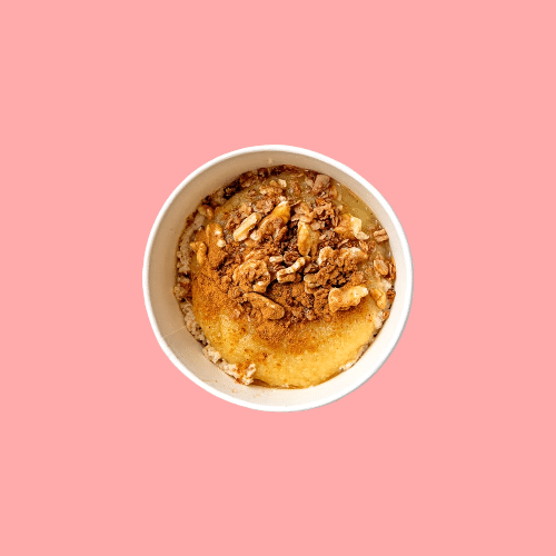 Apfel-Banane-Zimt Porridge