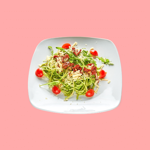 Spaghetti Rucola-Pesto