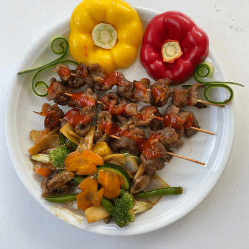 Schweinefleisch Spieße