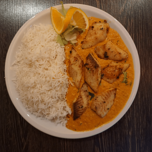 Madras Fisch (scharf)
