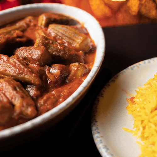 57. Syrische Okra mit Lammfleisch