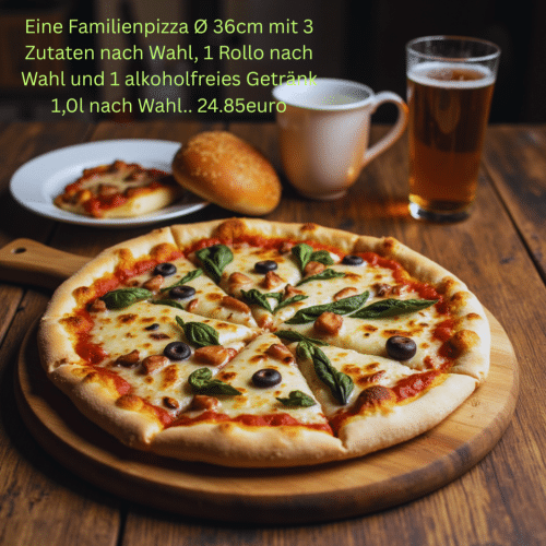 Familien-Angebot - Pizza - Rollo